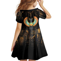 Winged Egypt Cats Family Matching Summer Maxi Dress and Hawaiian Shirt Ancient Egypt Culture - Wonder Print Shop