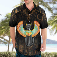 Winged Egypt Cats Hawaiian Shirt Ancient Egypt Culture - Wonder Print Shop