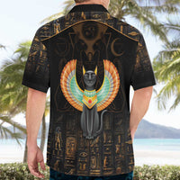 Winged Egypt Cats Hawaiian Shirt Ancient Egypt Culture - Wonder Print Shop