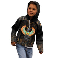 Winged Egypt Cats Kid Hoodie Ancient Egypt Culture - Wonder Print Shop