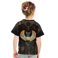 Winged Egypt Cats Kid T Shirt Ancient Egypt Culture - Wonder Print Shop
