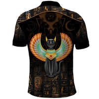 Winged Egypt Cats Polo Shirt Ancient Egypt Culture - Wonder Print Shop