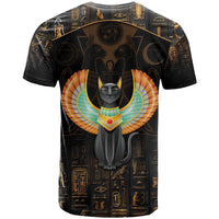 Winged Egypt Cats T Shirt Ancient Egypt Culture - Wonder Print Shop