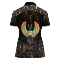 Winged Egypt Cats Women Polo Shirt Ancient Egypt Culture - Wonder Print Shop