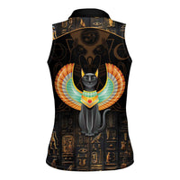 Winged Egypt Cats Women Sleeveless Polo Shirt Ancient Egypt Culture - Wonder Print Shop
