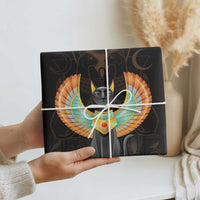 Winged Egypt Cats Wrapping Paper Ancient Egypt Culture - Wonder Print Shop