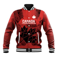 Custom Women Rugby Canada Baseball Jacket Maple Energy Never Stops - Wonder Print Shop