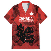 Custom Women Rugby Canada Hawaiian Shirt Maple Energy Never Stops - Wonder Print Shop