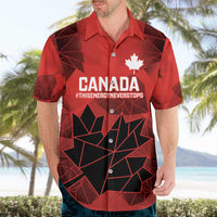 Custom Women Rugby Canada Hawaiian Shirt Maple Energy Never Stops - Wonder Print Shop