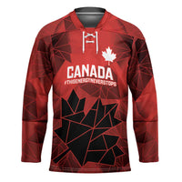 Custom Women Rugby Canada Hockey Jersey Maple Energy Never Stops - Wonder Print Shop