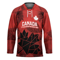Custom Women Rugby Canada Hockey Jersey Maple Energy Never Stops - Wonder Print Shop