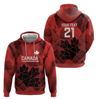 Custom Women Rugby Canada Hoodie Maple Energy Never Stops - Wonder Print Shop