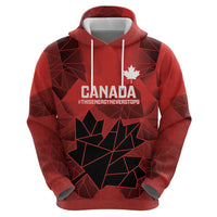 Custom Women Rugby Canada Hoodie Maple Energy Never Stops - Wonder Print Shop