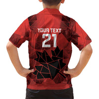 Custom Women Rugby Canada Kid Hawaiian Shirt Maple Energy Never Stops - Wonder Print Shop