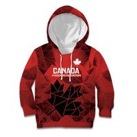 Custom Women Rugby Canada Kid Hoodie Maple Energy Never Stops - Wonder Print Shop