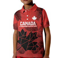 Custom Women Rugby Canada Kid Polo Shirt Maple Energy Never Stops - Wonder Print Shop