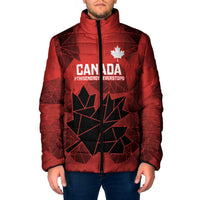 Custom Women Rugby Canada Padded Jacket Maple Energy Never Stops - Wonder Print Shop