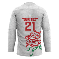 Custom Women Rugby England Hockey Jersey Red Roses Energy Never Stops - Wonder Print Shop
