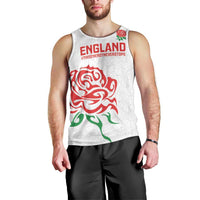 Custom Women Rugby England Men Tank Top Red Roses Energy Never Stops - Wonder Print Shop