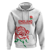 Custom Women Rugby England Zip Hoodie Red Roses Energy Never Stops - Wonder Print Shop