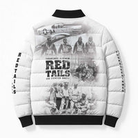 Tuskegee Airmen 332nd Fighter Group Bomber Puffer Jacket The First to Fly with Honor - Wonder Print Shop
