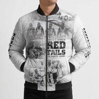 Tuskegee Airmen 332nd Fighter Group Bomber Puffer Jacket The First to Fly with Honor - Wonder Print Shop