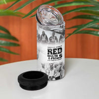 Tuskegee Airmen 332nd Fighter Group 4 in 1 Can Cooler Tumbler The First to Fly with Honor - Wonder Print Shop