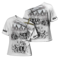 Tuskegee Airmen 332nd Fighter Group Cross Shoulder Shirt The First to Fly with Honor - Wonder Print Shop