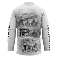Tuskegee Airmen 332nd Fighter Group Hockey Jersey The First to Fly with Honor - Wonder Print Shop