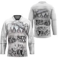 Tuskegee Airmen 332nd Fighter Group Hockey Jersey The First to Fly with Honor - Wonder Print Shop