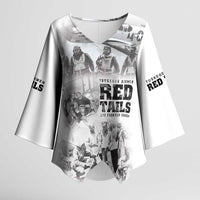 Tuskegee Airmen 332nd Fighter Group Kimono Sleeve Blouse The First to Fly with Honor - Wonder Print Shop