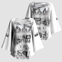 Tuskegee Airmen 332nd Fighter Group Kimono Sleeve Blouse The First to Fly with Honor - Wonder Print Shop