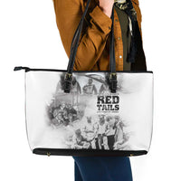 Tuskegee Airmen 332nd Fighter Group Leather Tote Bag The First to Fly with Honor - Wonder Print Shop