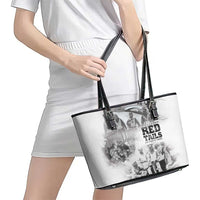 Tuskegee Airmen 332nd Fighter Group Leather Tote Bag The First to Fly with Honor - Wonder Print Shop