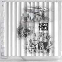 Tuskegee Airmen 332nd Fighter Group Shower Curtain The First to Fly with Honor - Wonder Print Shop