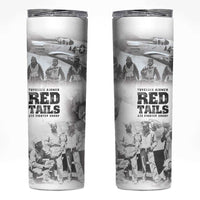 Tuskegee Airmen 332nd Fighter Group Skinny Tumbler The First to Fly with Honor - Wonder Print Shop