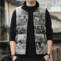 Tuskegee Airmen 332nd Fighter Group Sleeveless Puffer Jacket The First to Fly with Honor - Wonder Print Shop