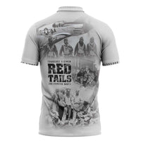 Tuskegee Airmen 332nd Fighter Group Zipper Polo Shirt The First to Fly with Honor - Wonder Print Shop