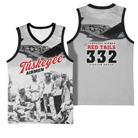 Tuskegee Airmen 332nd Fighter Group Basketball Jersey Vintage-style War - Wonder Print Shop