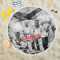 Tuskegee Airmen 332nd Fighter Group Beach Blanket Vintage-style War - Wonder Print Shop