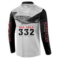 Tuskegee Airmen 332nd Fighter Group Button Sweatshirt Vintage-style War - Wonder Print Shop