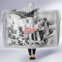 Tuskegee Airmen 332nd Fighter Group Hooded Blanket Vintage-style War - Wonder Print Shop