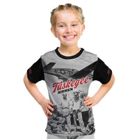 Tuskegee Airmen 332nd Fighter Group Kid T Shirt Vintage-style War - Wonder Print Shop