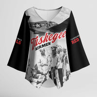 Tuskegee Airmen 332nd Fighter Group Kimono Sleeve Blouse Vintage-style War - Wonder Print Shop