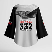 Tuskegee Airmen 332nd Fighter Group Kimono Sleeve Blouse Vintage-style War - Wonder Print Shop