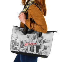 Tuskegee Airmen 332nd Fighter Group Leather Tote Bag Vintage-style War - Wonder Print Shop