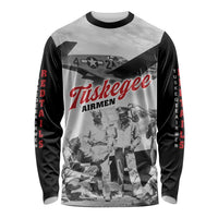 Tuskegee Airmen 332nd Fighter Group Long Sleeve Shirt Vintage-style War - Wonder Print Shop