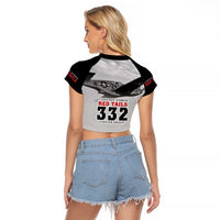 Tuskegee Airmen 332nd Fighter Group Raglan Cropped T Shirt Vintage-style War - Wonder Print Shop