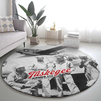 Tuskegee Airmen 332nd Fighter Group Round Carpet Vintage-style War - Wonder Print Shop