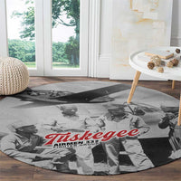 Tuskegee Airmen 332nd Fighter Group Round Carpet Vintage-style War - Wonder Print Shop